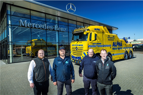 Alpha Recovery expands fleet with first Mercedes-Benz Arocs from Bell Truck and Van 