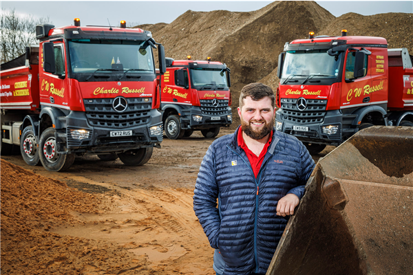 Rugged Mercedes-Benz Arocs muscles in to CW Russell’s fleet